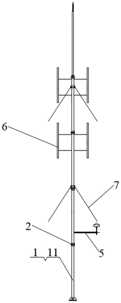 一种铝合金拉线通信塔的制作方法
