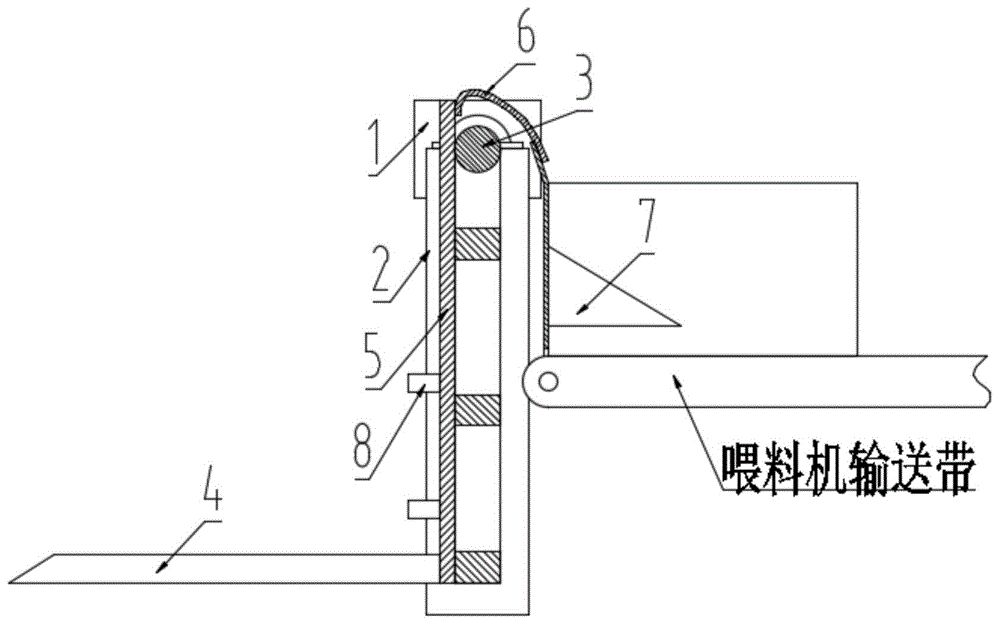 一种防漏料的翻箱机的制作方法