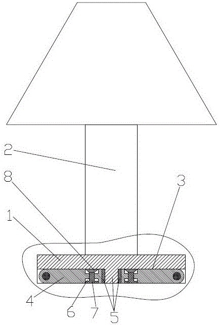 一种防摔的床头灯的制作方法