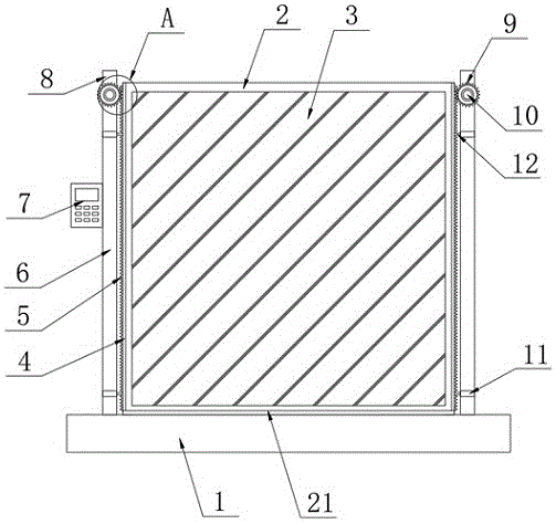 一种3D打印机的玻璃外壳升降结构的制作方法