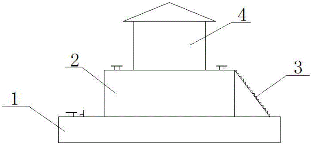 一种多功能建筑环艺观景平台的制作方法