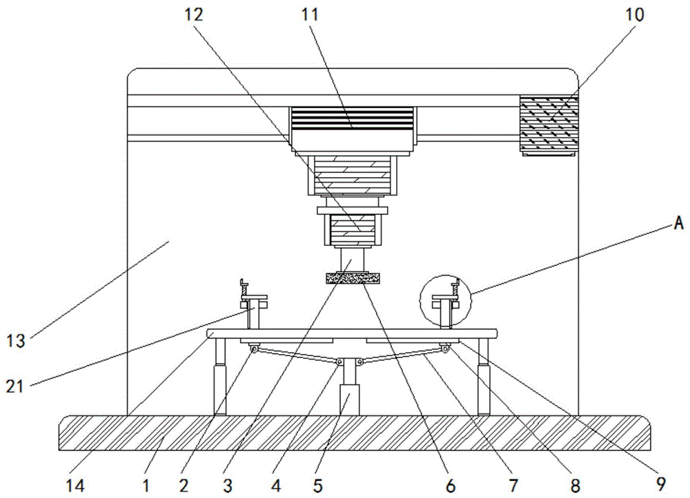 一种液压泥炮衬板生产用抛光定位机构的制作方法
