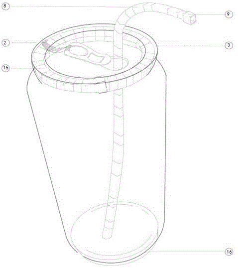 一种含有内结构改良易拉罐的制作方法