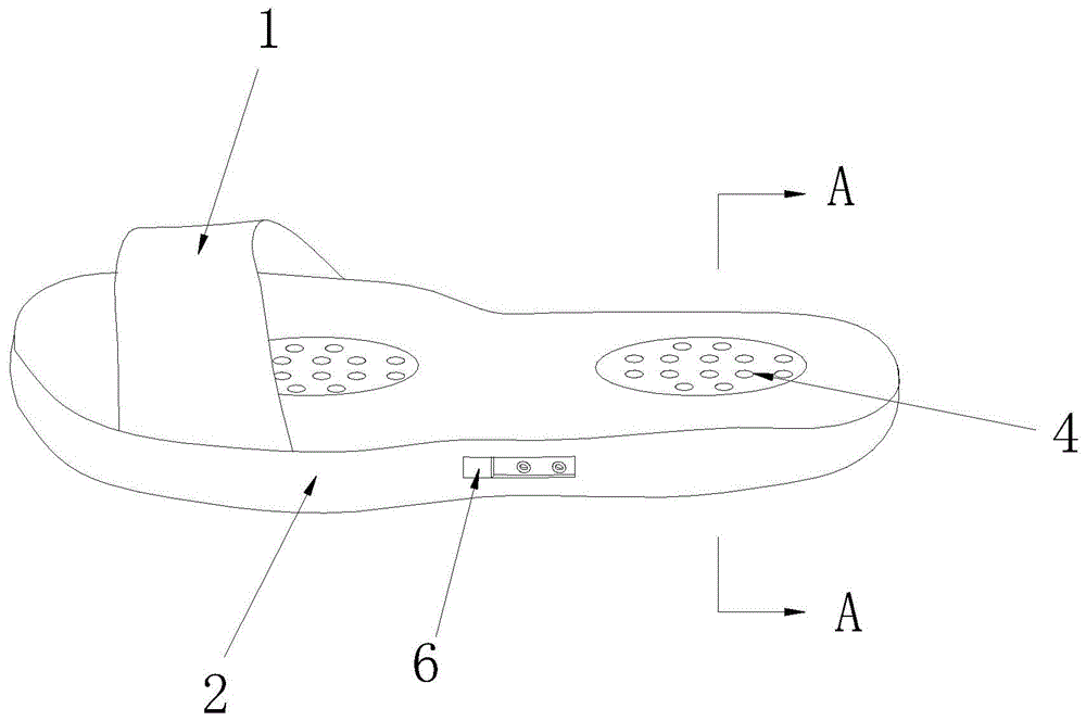 一种按摩拖鞋的制作方法