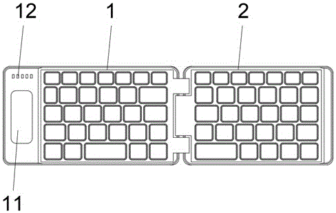 一种可视化多供电模式折叠智能键盘的制作方法