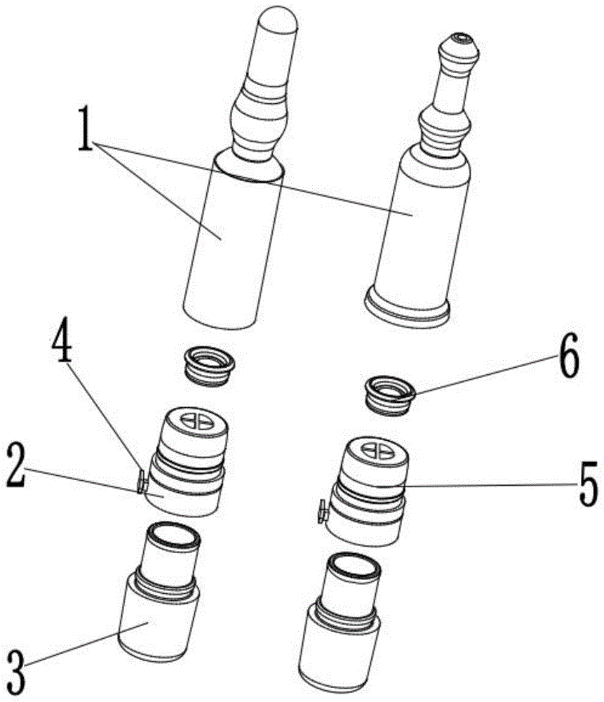 双瓶功能性混合结构的制作方法