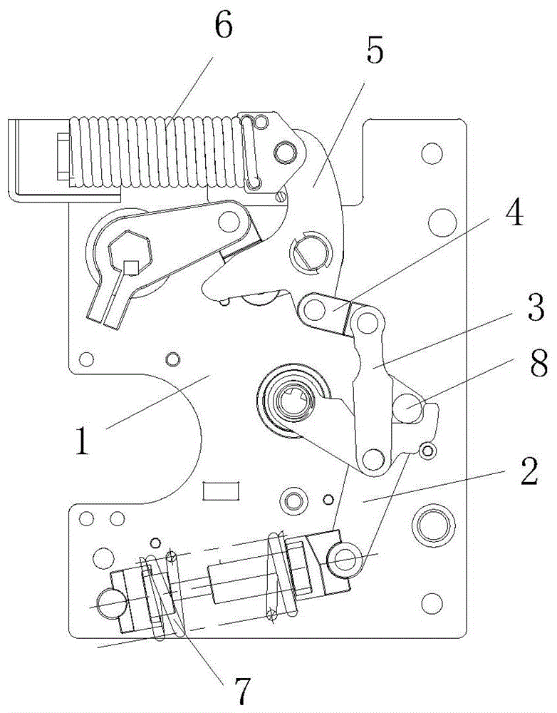 一种驱动断路器合闸的四连杆机构的制作方法