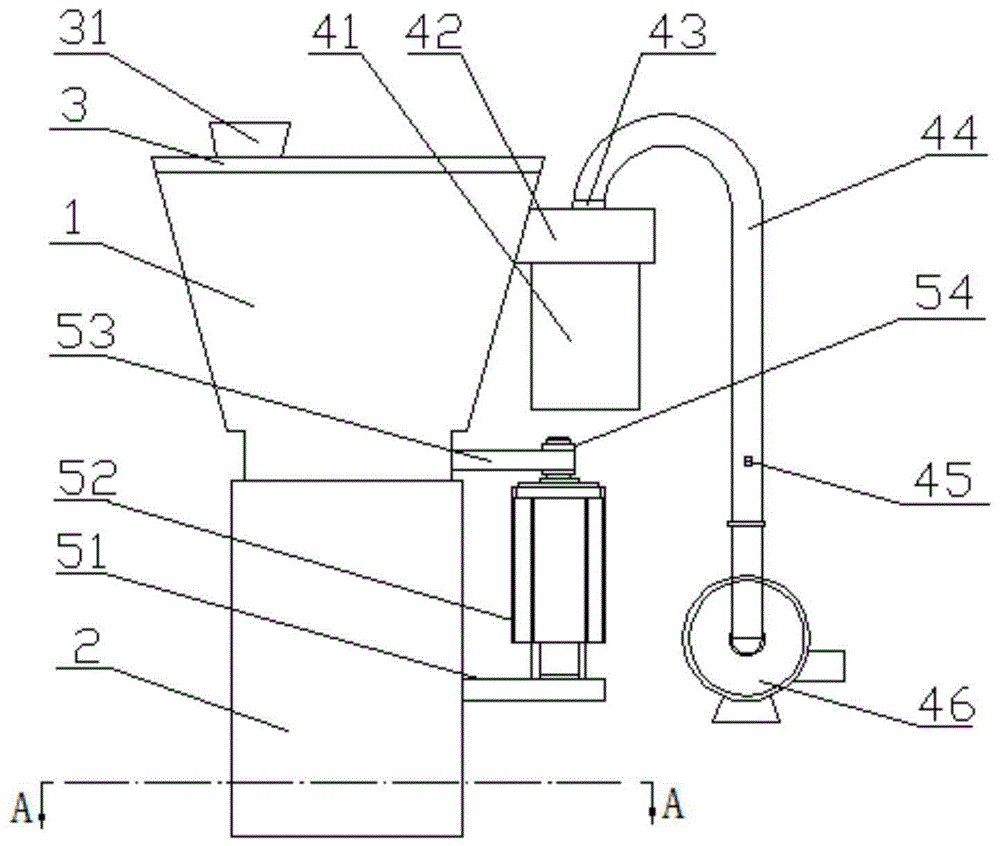 一种纺纱进料斗的制作方法