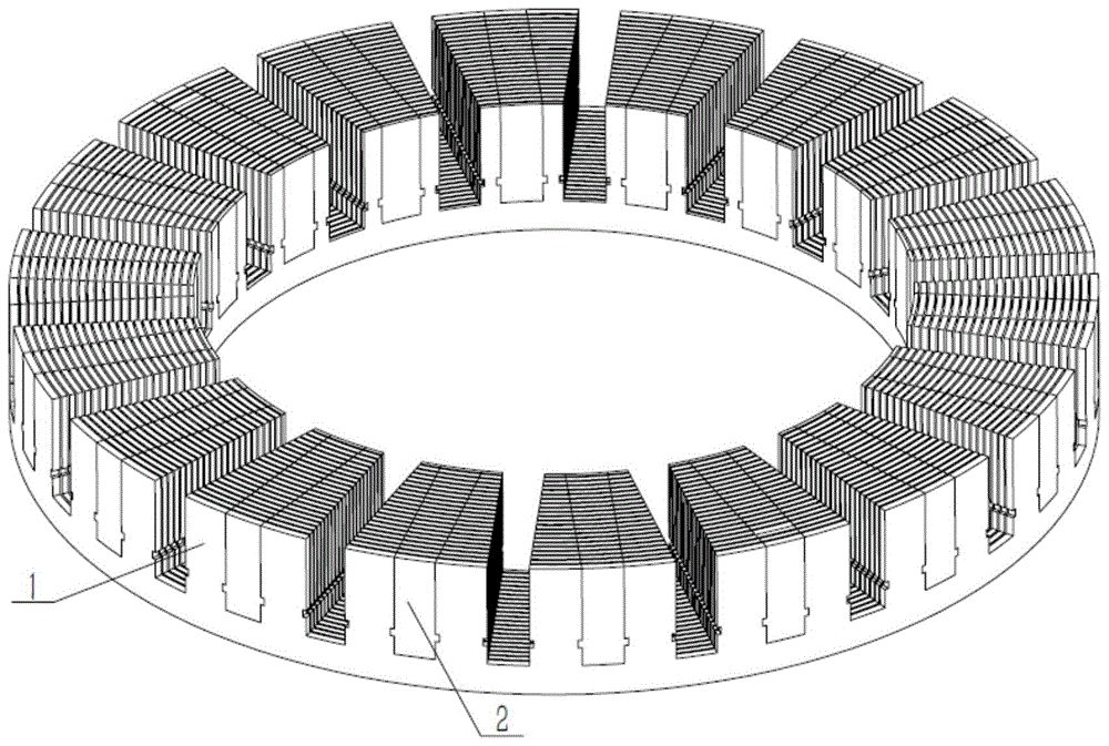 一种复合结构轴向磁场电机定子铁芯的制作方法