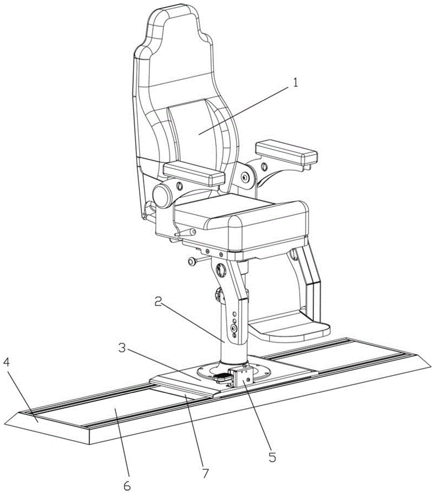 一种船用驾驶室滑动座椅的制作方法
