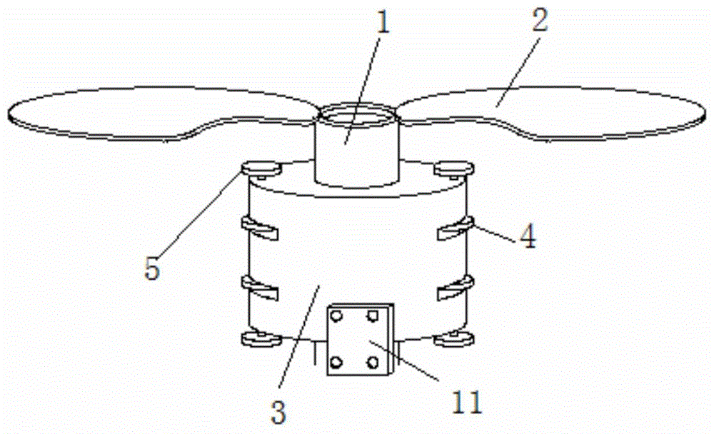 防缠绕螺旋桨的制作方法