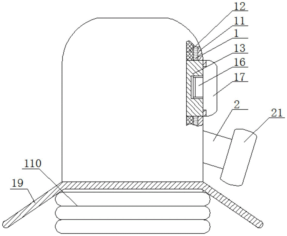 一种消防用面罩的制作方法