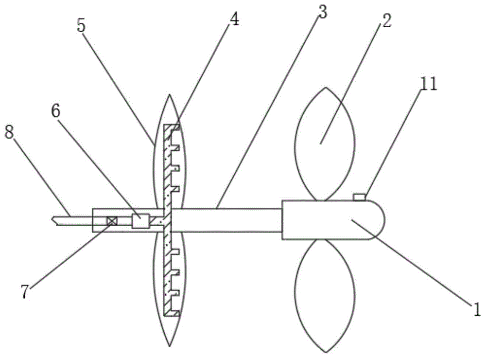 带消泡功能的螺旋桨装置的制作方法