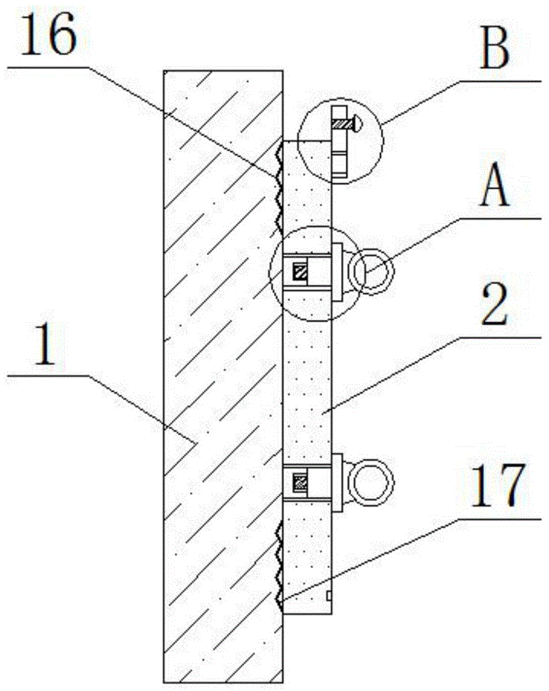 外墙保温板与墙体的连接构造的制作方法