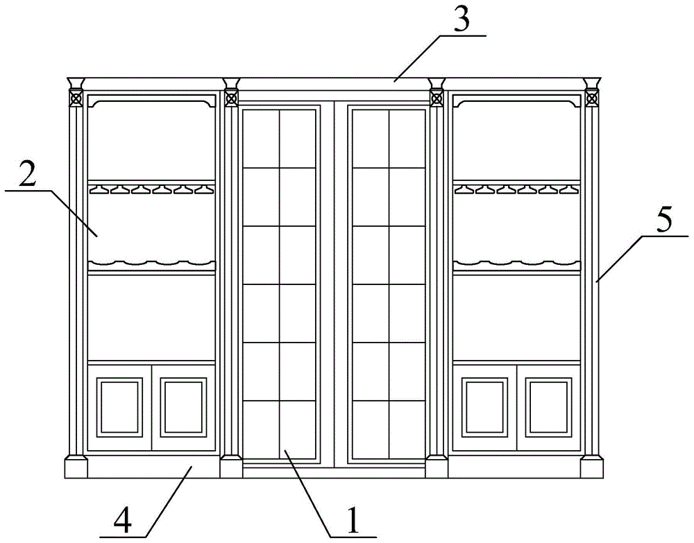 一种厨房门边装饰柜的制作方法