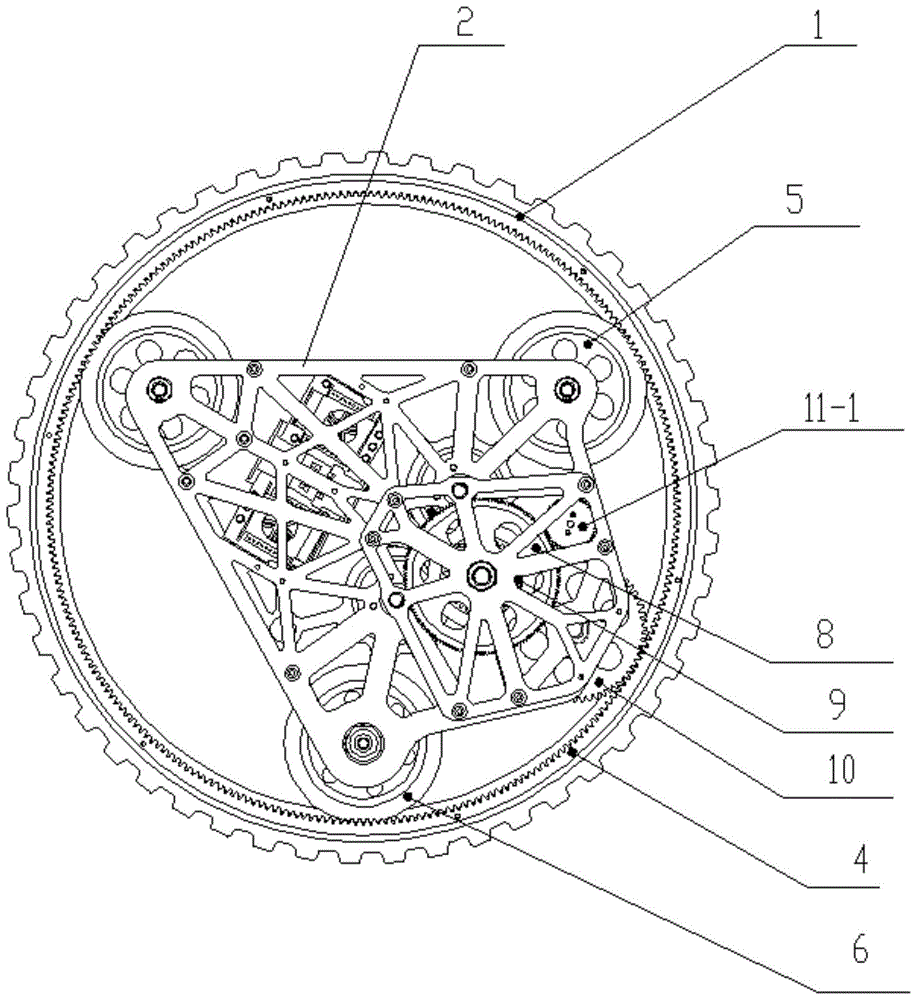 一种偏置式行星轮模块的制作方法
