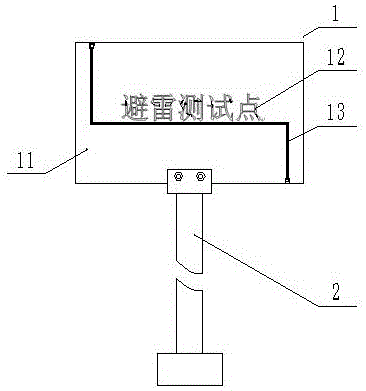 一种防雷测试点标识牌的制作方法