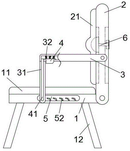 一种具有靠背倾斜角度调节功能的椅子的制作方法
