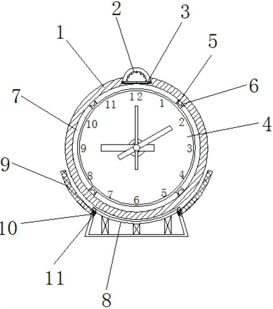 一种具有底座的钟表的制作方法