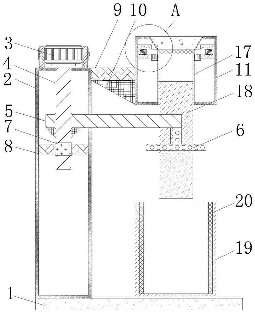 一种低噪声震击造型机的制作方法