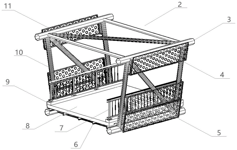 一种连续弧形曲面三维空间钢桁架的制作方法