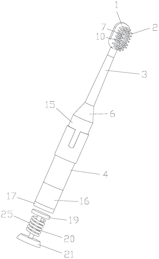 一种一体式牙刷的制作方法