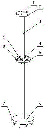 一种房建工程用楼板厚度控制测量器的制作方法