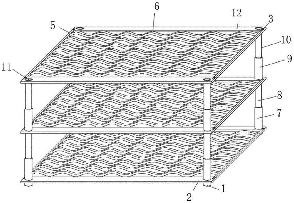 一种速冻用料物摆放架的制作方法