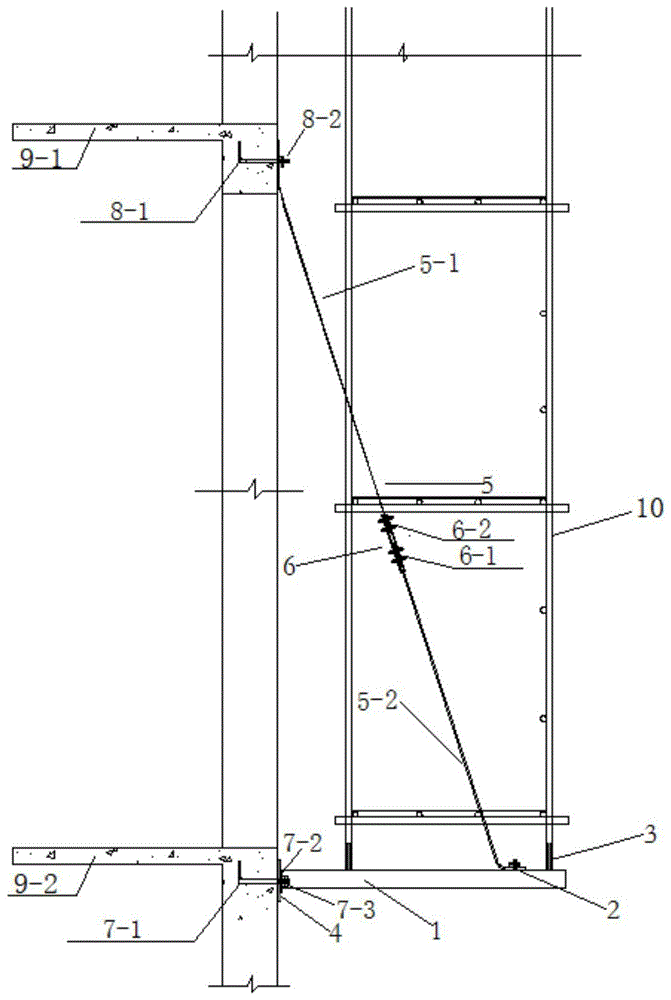 一种装配式悬挑脚手架的支承装置的制作方法