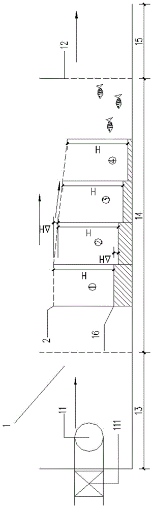三维射流与二维壁面射流组合式鱼道的制作方法