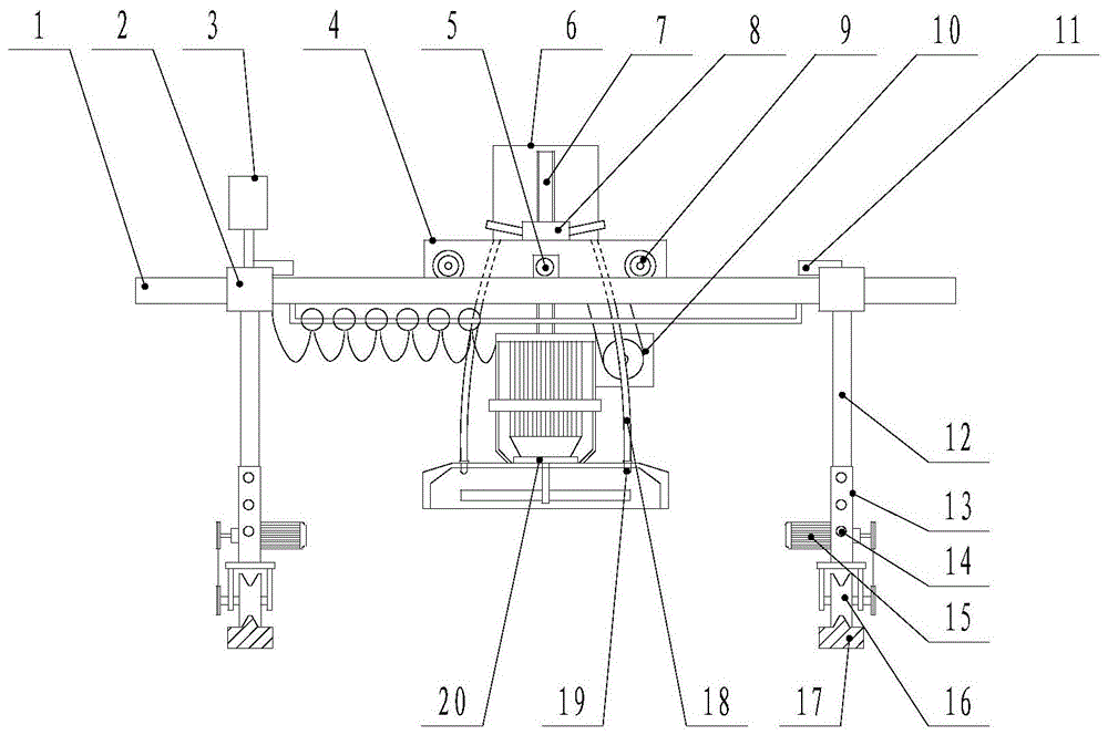 轨道型可调节自动剪叶机的制作方法