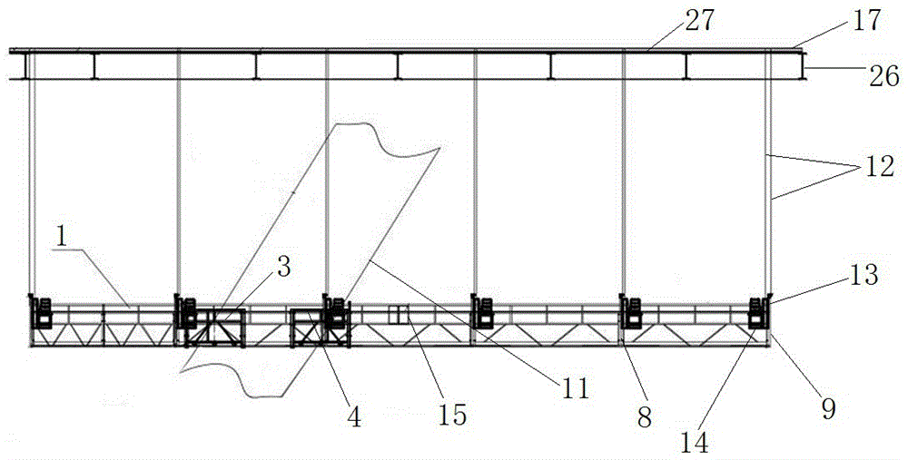 建筑物倾斜结构柱施工用悬吊作业平台及施工方法与流程