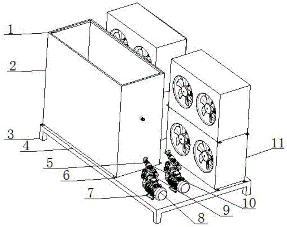 片材三辊环保型冷却系统的制作方法
