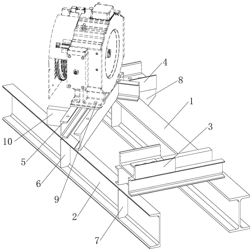 一种侧置式电梯曳引机安装结构的制作方法