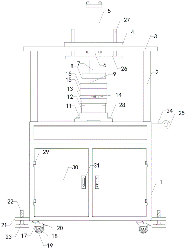 一种金属材料成型用冲床的制作方法