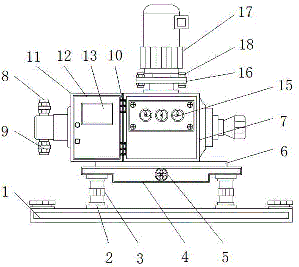 一种外带流量系数显示机构的计量泵的制作方法