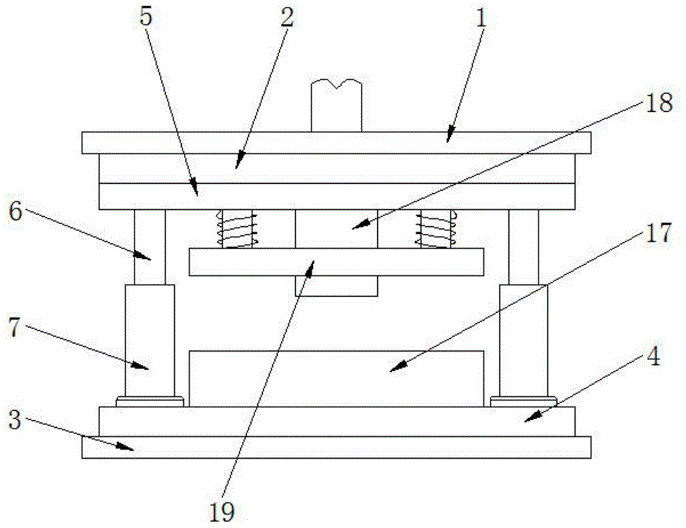 一种中央支座冲压模具的制作方法