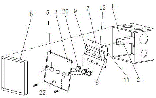 一种压发式无线灯具开关的制作方法