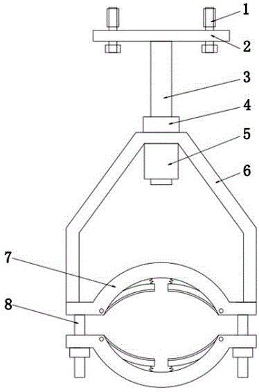 一种管道圆钢吊架的制作方法
