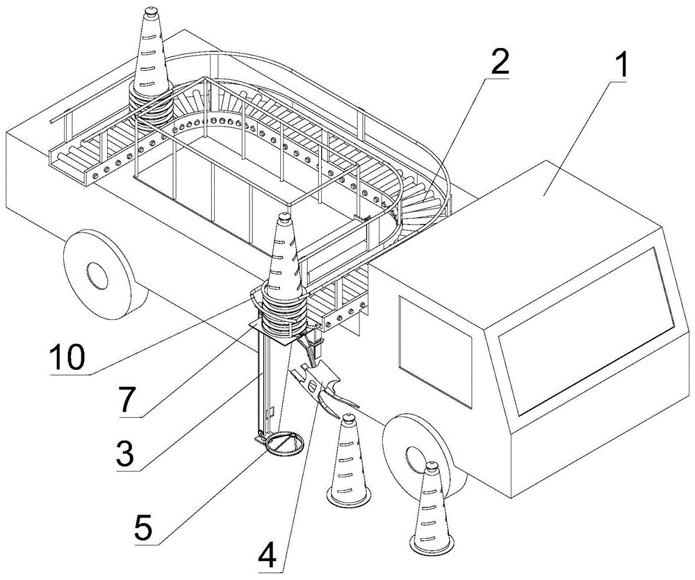 一种交通锥自动回收车的制作方法