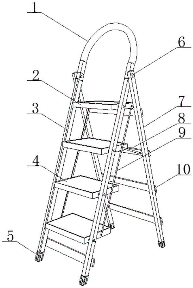 一种建筑用折叠扶梯的制作方法