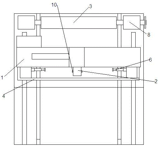 玻璃纤维毡压平分切机构的制作方法