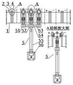 一种夹持式多组并测电解槽电压测量装置的制作方法