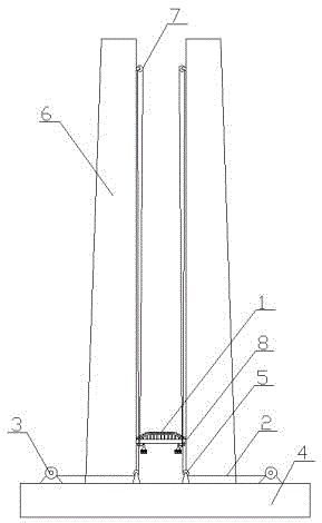 一种滑升式高墩系梁模板支架系统的制作方法