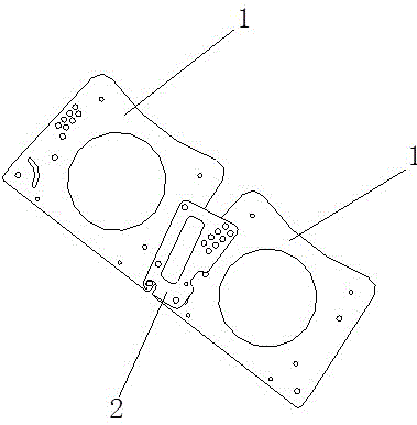 一种线阵音箱连板结构的制作方法