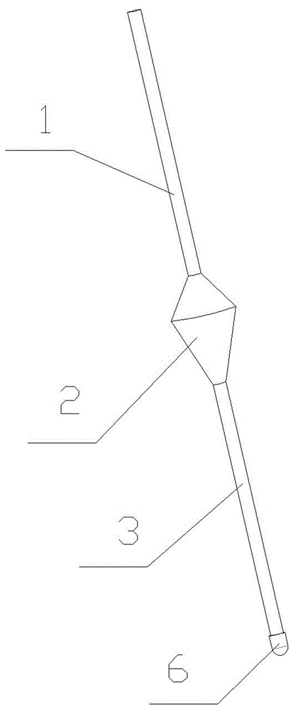 简易配重易调环保浮标的制作方法