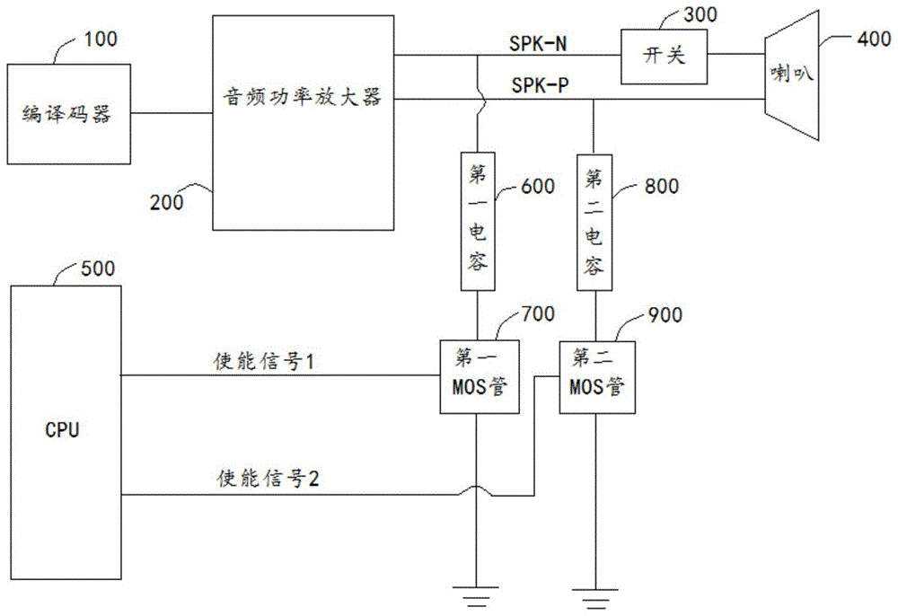 一种解决FM外放杂音的电路的制作方法