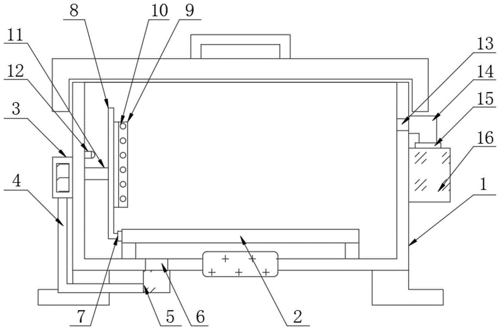 一种新能源电池存储盒防起火保护机构的制作方法