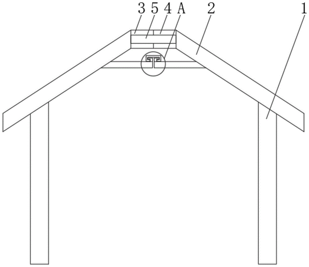 快速对接式彩钢房的套房房顶的制作方法