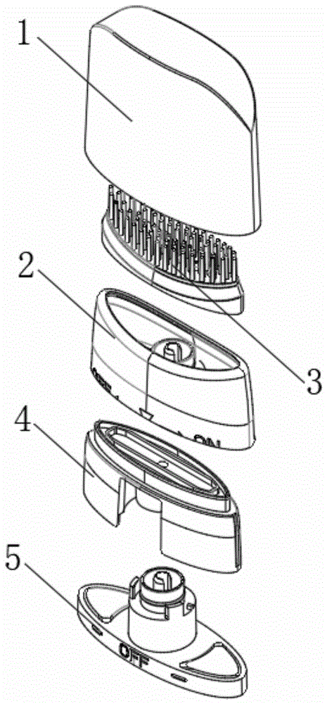 一种带梳齿按摩功能的容器配件的制作方法